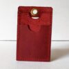 tarjetero_rojo_reverso_cuero Porta gafete Hati