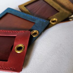 tarjeteros cuero colores